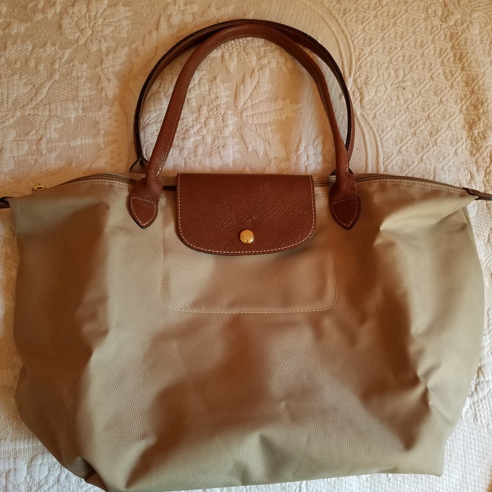 Longchamp Le Pliage Large Tan Tote